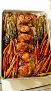 Balsamic Chicken With Asparagus & Carrots Sheet Pan